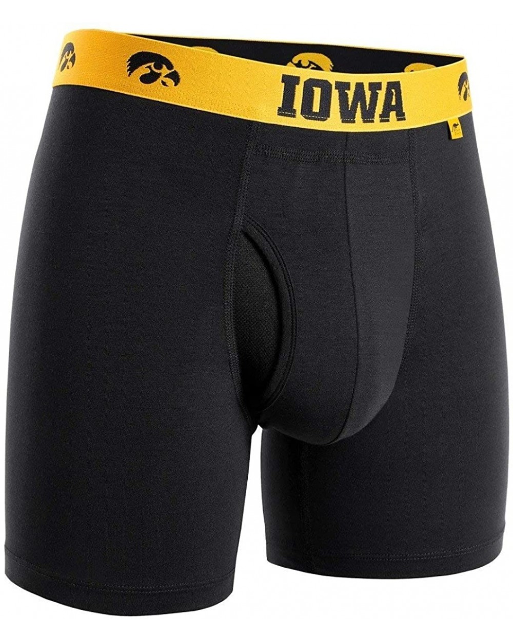 NCAA Team Colors Men's Swing Shift Boxers - Uiowa Black - CU184SOEYMQ $45.78 Boxer Briefs