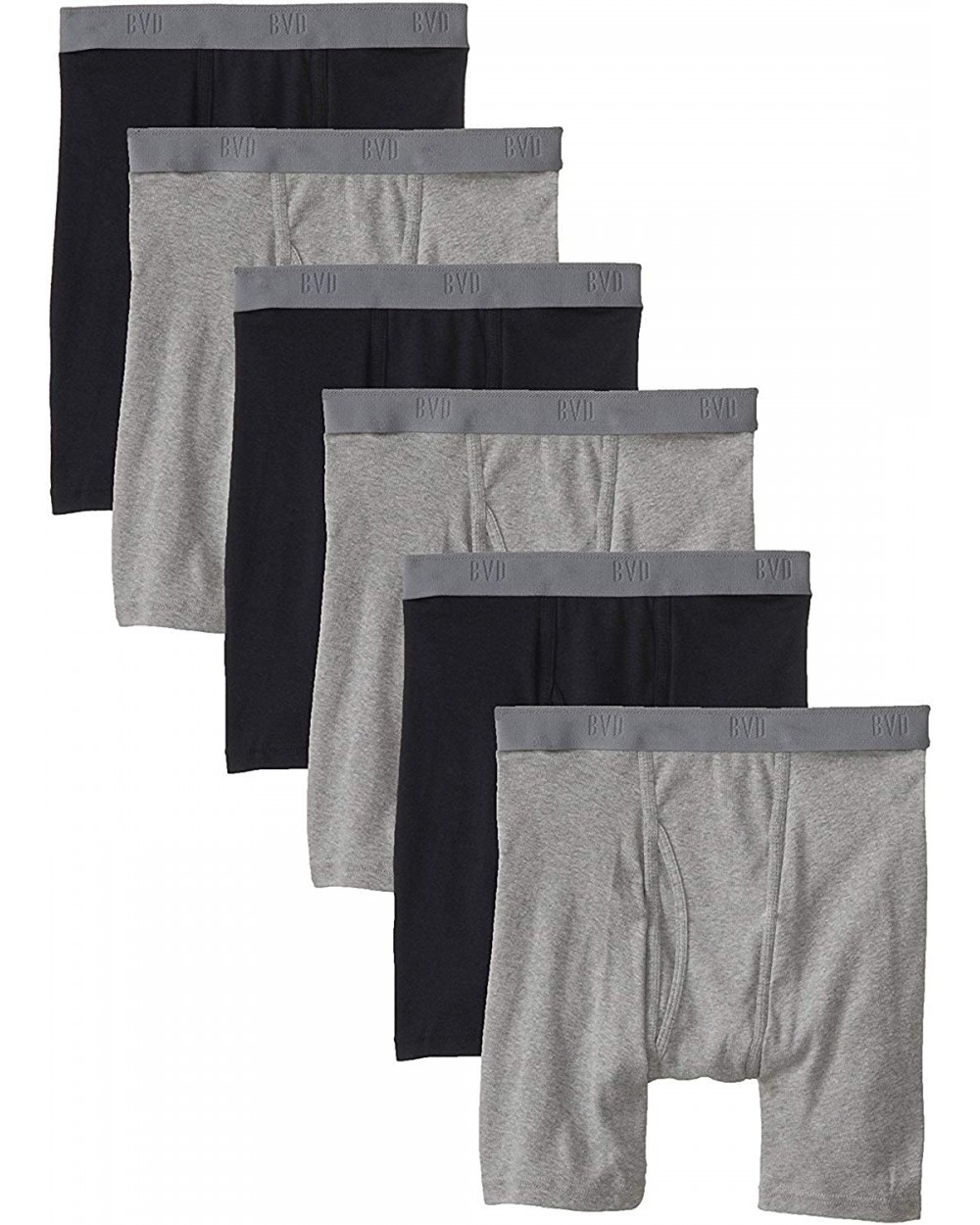 Men's Underwear & Undershirts - Boxer Brief - Black/Grey - CL11PCHPMQF $33.95 Boxers