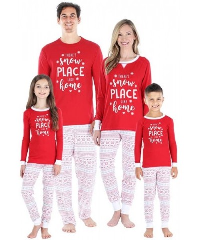 Holiday Family Matching Pajama PJ Sets- Bear- Deer- Snowflakes - Red Fairisle-kids - C3196I9NTXR $30.55 Sleep Sets