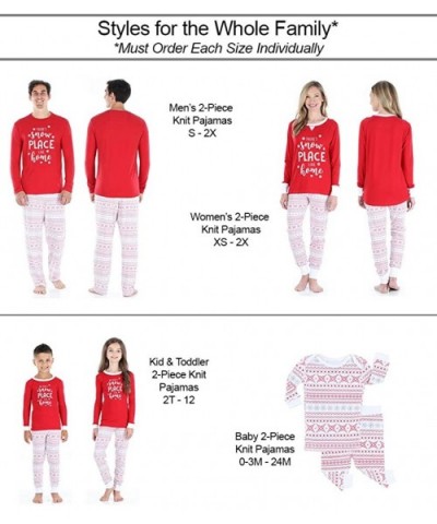 Holiday Family Matching Pajama PJ Sets- Bear- Deer- Snowflakes - Red Fairisle-kids - C3196I9NTXR $30.55 Sleep Sets