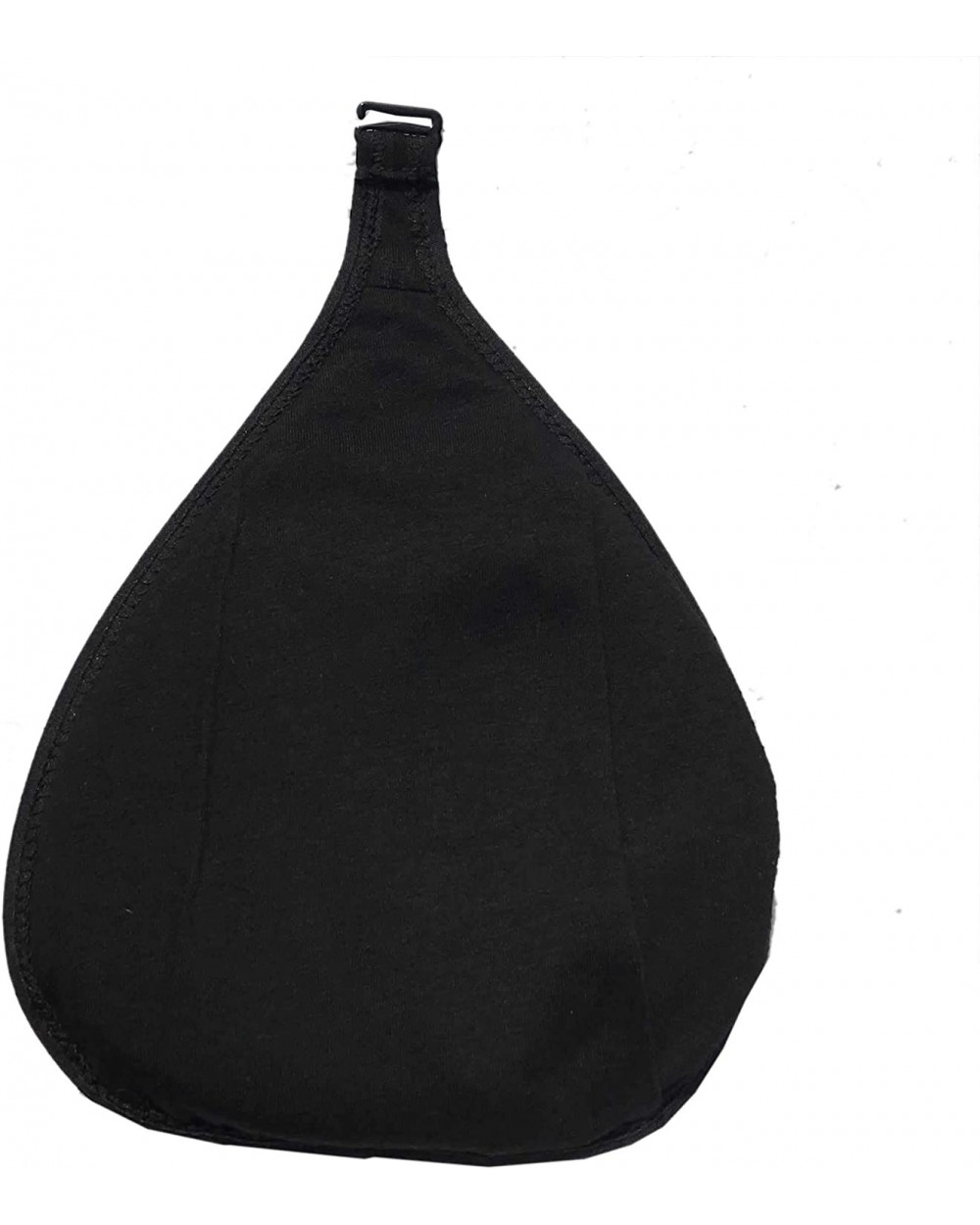 A Pairs Hook Cotton Protect Pocket for Mastectomy Silicone Breast Forms Cover Bags for Silicone Breast Forms - Black a Pair T...