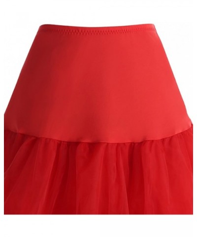 Women's Vintage 50s Petticoat Skirts Crinoline Tutu Underskirt Dress - Blue - CB1832R68DS $38.36 Slips