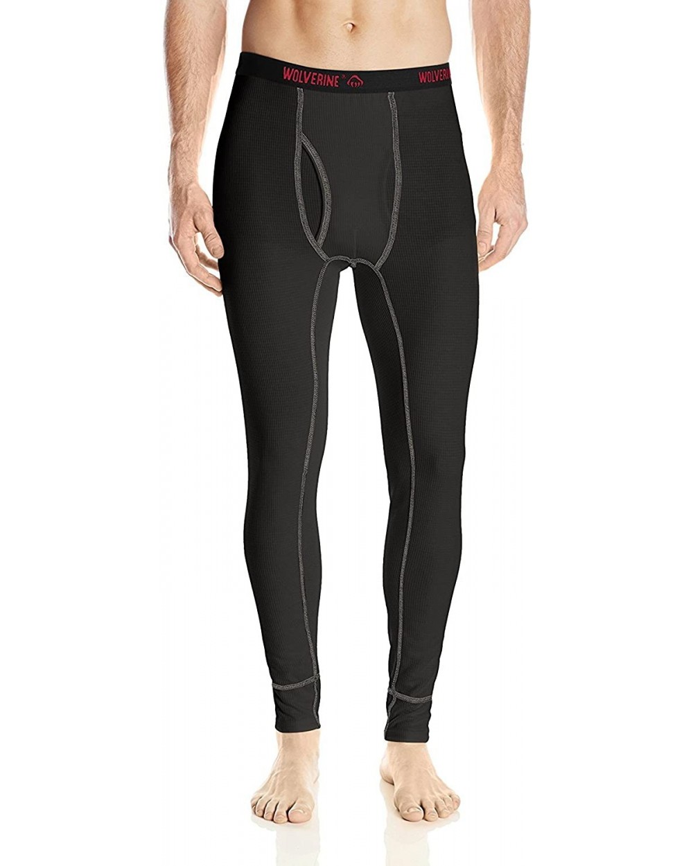 Men's Tech Grid Performance Baselayer Pant - Black - CN1264PR4XR $21.92 Thermal Underwear