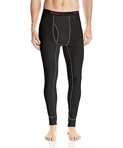 Men's Tech Grid Performance Baselayer Pant - Black - CN1264PR4XR $21.92 Thermal Underwear