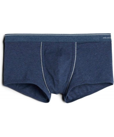 Mens Supima Cotton Boxers - Blue - 081i - Denim Blue Blend/Light Grey Blend - CB18NKU3DIT $49.19 Boxers