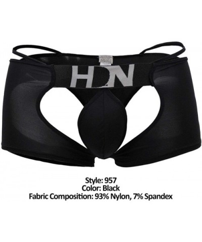 Seduction Underwear Boxer Briefs Trunks for Men - Black_style_957 - CO194ZYW2K6 $54.01 Trunks