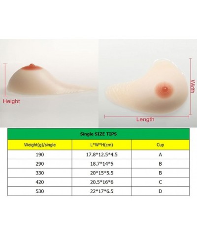 Armpit Extension Silicone Breast Enhancer for Breast Cancer Surgery - Pink Nipple Pair - CC187ZSK2EX $54.63 Accessories