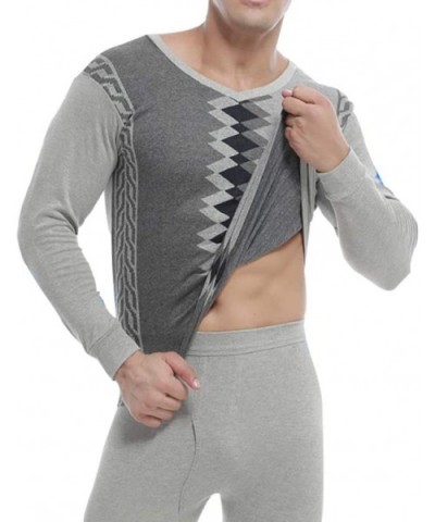 Thermal Underwear for Men V-Neck Long Johns Set Ultra Soft Top and Bottom Base Layer - Color4 - CD192O2D3LK $52.54 Thermal Un...