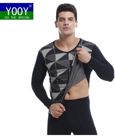 Thermal Underwear for Men V-Neck Long Johns Set Ultra Soft Top and Bottom Base Layer - Color4 - CD192O2D3LK $52.54 Thermal Un...