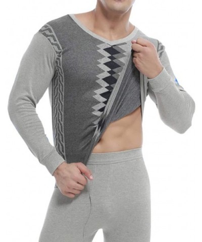 Thermal Underwear for Men V-Neck Long Johns Set Ultra Soft Top and Bottom Base Layer - Color4 - CD192O2D3LK $52.54 Thermal Un...