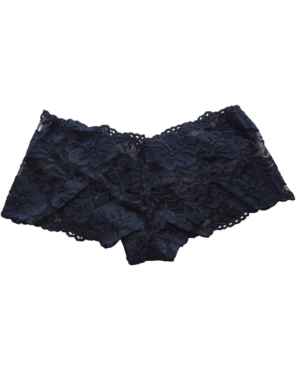 Lace Boyshort for Women - Nighttime Navy - C712O5VXZCH $17.14 Panties