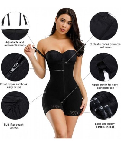 Women High Waist Body Shaper Butt Lifter Firm Control Shapewear Boyshorts - Cocoa Zipper - CO1930X620W $46.44 Shapewear