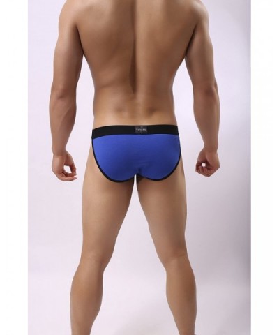 Men's Briefs Cotton Briefs Sexy Bikini Ultra Soft Breathable Underwear - Blue - C519804UN4W $15.17 Briefs