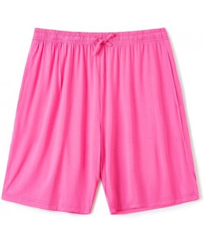 Women's Modal Cotton Pajama Sleep Lounge Shorts - Rosered - C2193IG4697 $22.86 Bottoms