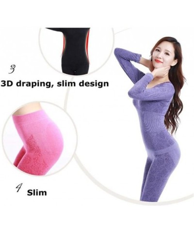 Long Johns Winter Women Sexy Thermal Underwear Suit Women Body Shaped Slim Ladies Intimate Sets Girly Area - 5 - CI1992QQ23X ...