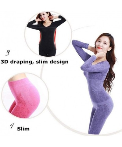 Long Johns Winter Women Sexy Thermal Underwear Suit Women Body Shaped Slim Ladies Intimate Sets Girly Area - 5 - CI1992QQ23X ...