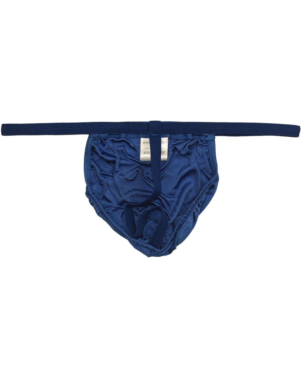 Pure Silk Knit Men's G-String Pouch Thong One Size - Blue - CU11L84HW7N $23.70 G-Strings & Thongs