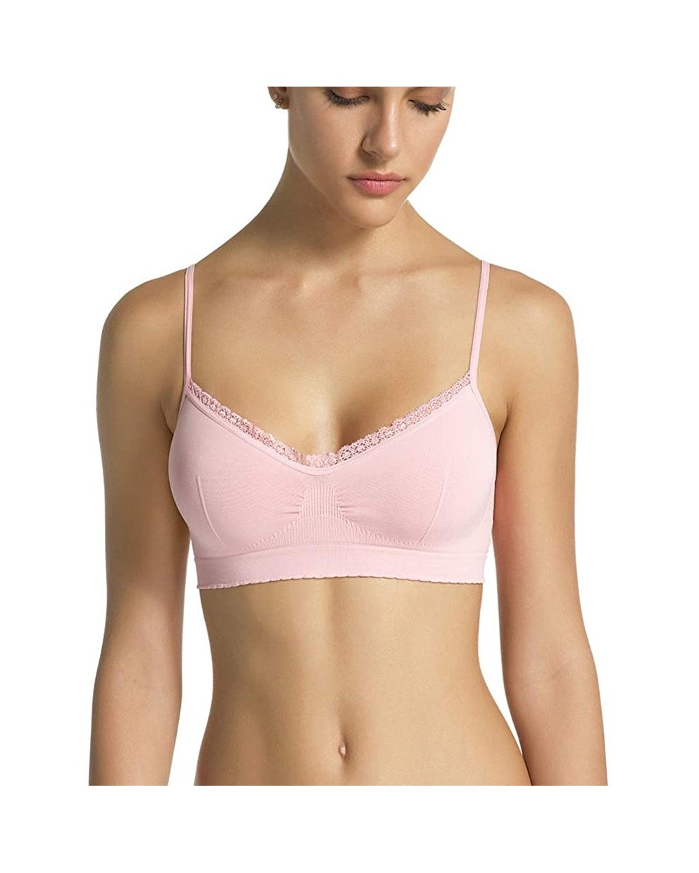 Women's Angel Seamless Bra - Black - C318EYDQXOT $31.81 Bras