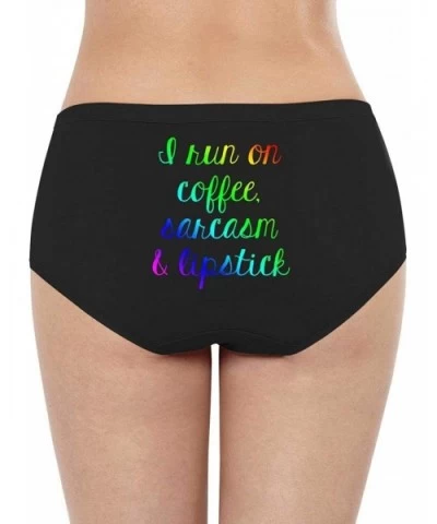 Womens Ladies Happy Camper Campfire Low Waist Underwear - I Run on - CF18SQ678Z6 $28.28 Panties