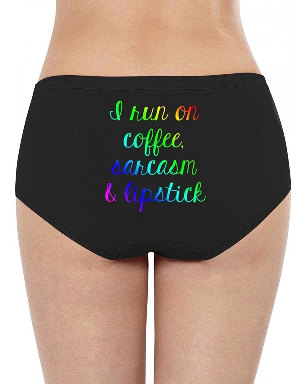 Womens Ladies Happy Camper Campfire Low Waist Underwear - I Run on - CF18SQ678Z6 $28.28 Panties