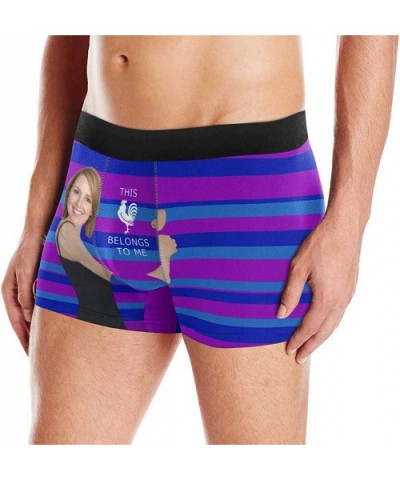 Custom Men's Boxer Briefs This Cock Belongs to Me Boxers for Men Personalized Funny Wife Face Shorts Underwear - Design8 - C3...