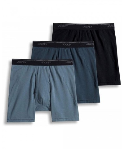 Men's Underwear MaxStretchT Midway Brief - 3 Pack - Black/Nerves of Steel/Iron Grey - CF18W3E36HC $45.92 Briefs