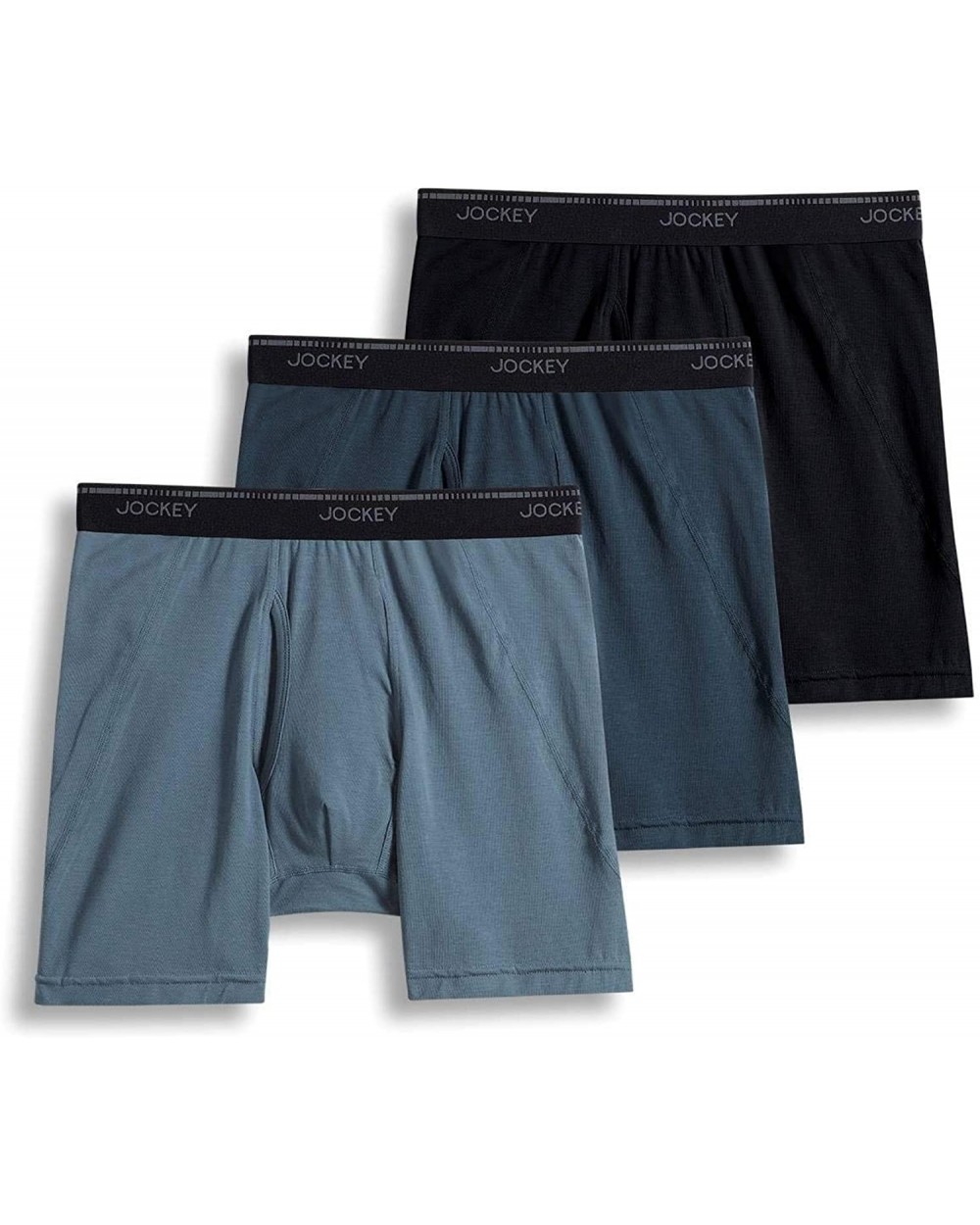 Men's Underwear MaxStretchT Midway Brief - 3 Pack - Black/Nerves of Steel/Iron Grey - CF18W3E36HC $45.92 Briefs