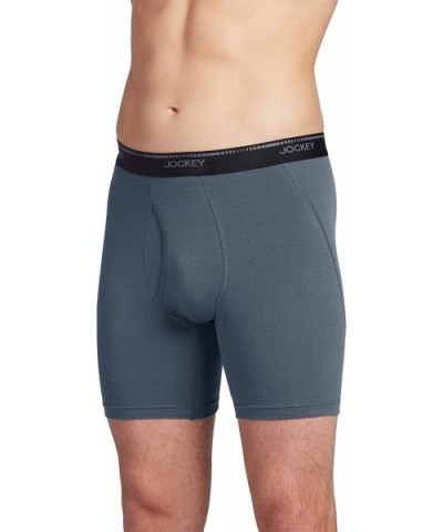 Men's Underwear MaxStretchT Midway Brief - 3 Pack - Black/Nerves of Steel/Iron Grey - CF18W3E36HC $45.92 Briefs