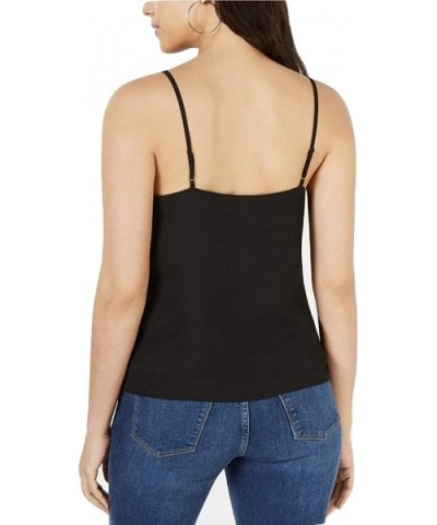 Adjustable Lace-Trim Camisole - Black - C618T8200GG $19.94 Camisoles & Tanks