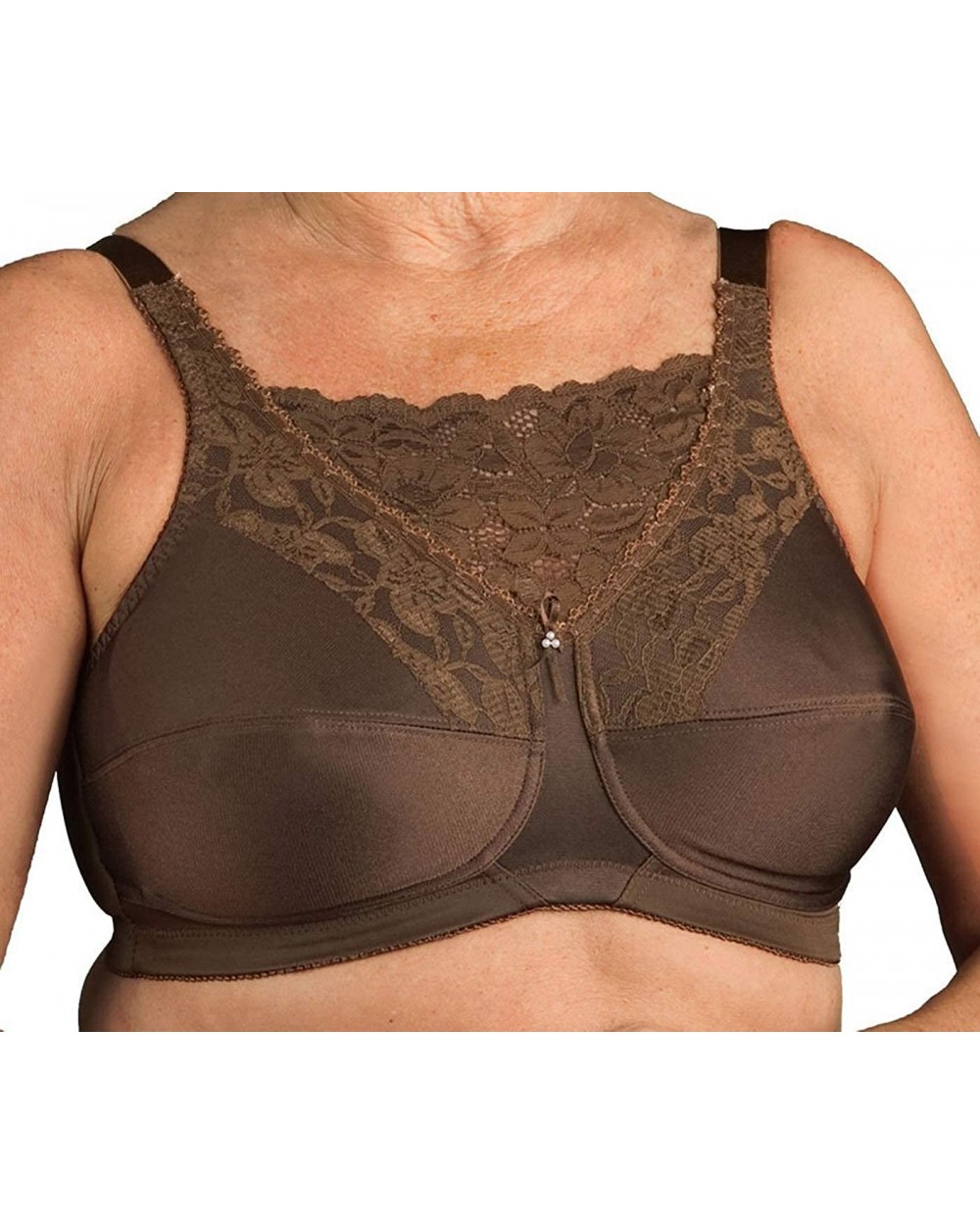 660 Cami Mastectomy Pocket Bra (Multiple Sizes & Colors) - Coffee - CA11E65UQKV $56.86 Bras