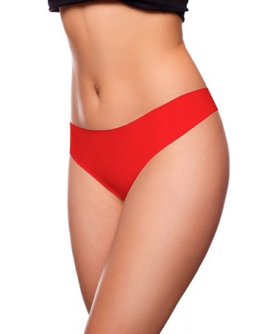 Invisible Low-Rise Seamless G-String Panties for Women - Red - CK192QY75UU $12.16 Panties