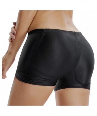 Womens Seamless Butt Lifter Padded Lace Panties Enhancer Underwear - New Black(4 Pads) - CS18T523ANG $26.20 Shapewear