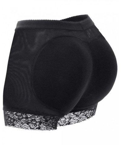 Womens Seamless Butt Lifter Padded Lace Panties Enhancer Underwear - Black - C018X4UU327 $16.03 Shapewear