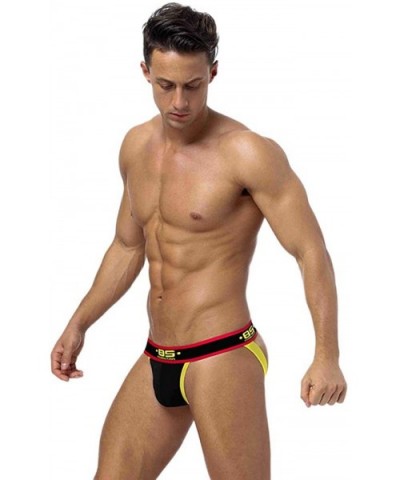 Mens See Through Underwear Jockstraps Briefs - 4p - C418WL5IZ4N $41.82 Briefs