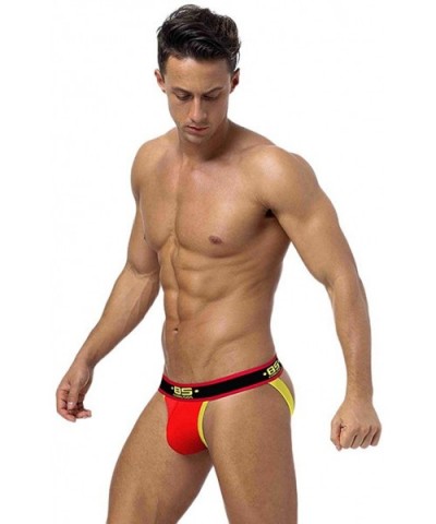 Mens See Through Underwear Jockstraps Briefs - 4p - C418WL5IZ4N $41.82 Briefs