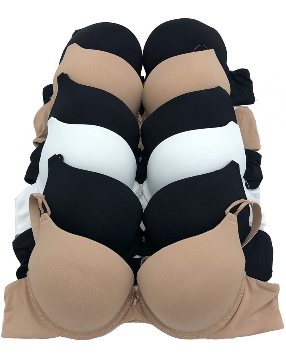 MAX Lift 6 Pieces Extreme Push up Double Push Up Bra 32A-40C - 68356-plain - b17ri4-c20ri4 - C11955GU2DN $59.03 Bras