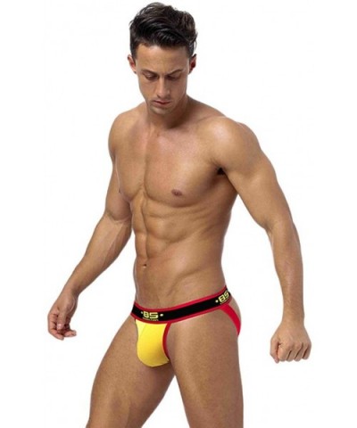 Mens See Through Underwear Jockstraps Briefs - 4p - C418WL5IZ4N $41.82 Briefs