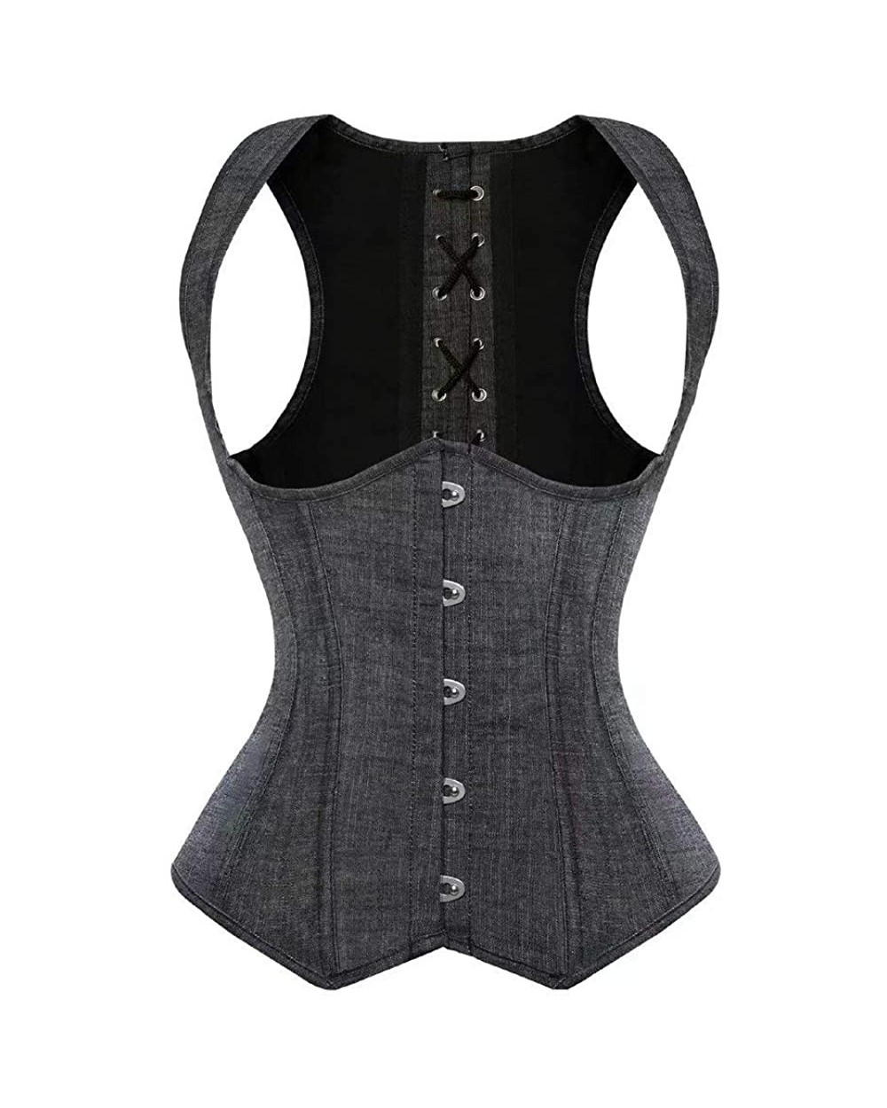 Corsets for Women Costume Lingerie Bustier Top Satin Floral Lace up Trim Plus Size - 840gray - CD18U59UDHY $38.16 Bustiers & ...