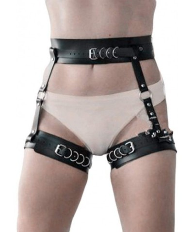 Men Women Faux Leather Belt Waist Leg Ring Garter Erotic Cosplay Props - CI19E40USY6 $42.23 Garters & Garter Belts