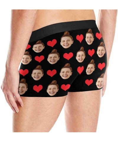 Custom Face Boxers Red Hearts Girlfriends Face White Personalized Face Briefs Underwear for Men - Multi 14 - CS18A4XCZQH $38....