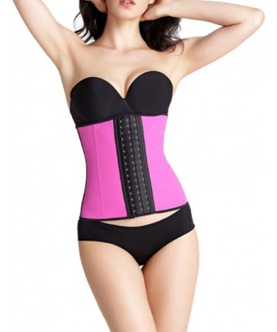 Women Bustiers Latex Waist Trainer Corset Steel Boned Underbust Sexy Body Shapewear - Black - C418SWO379T $66.94 Bustiers & C...