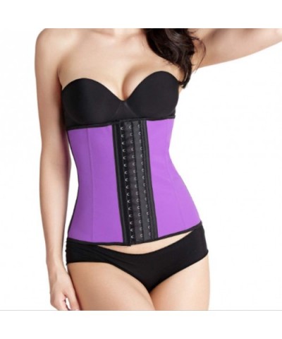 Women Bustiers Latex Waist Trainer Corset Steel Boned Underbust Sexy Body Shapewear - Black - C418SWO379T $66.94 Bustiers & C...