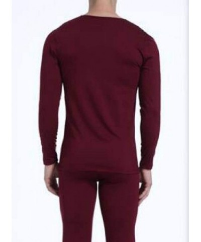 V Neck Lightweight Thermal Long Sleeve Slim Thermal Top with Fleece Lined 5 US S - CJ192AWCEG5 $25.82 Thermal Underwear