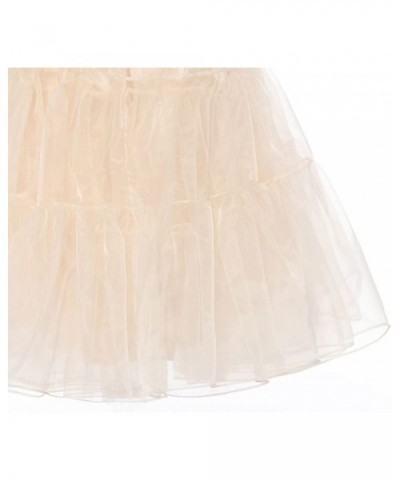 Women's 1950s Petticoat Slip A Line Short Skirt Crinoline Knee Length - Babyblue - CY189Q8Z3UG $38.08 Slips