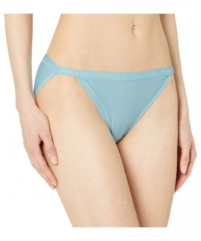 Women's Give N Go String Bikini- Air Blue- Large - CO18H4477DD $27.29 Panties