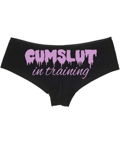 Cumslut in Training Submissive Oral Sub Slut Black Panty DDLG - Lavender - CO18NUTZCQU $21.81 Panties