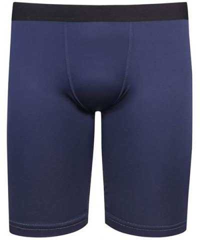 Men's Training Underwear 9-Inch Boxer Briefs - Navy - CY1290MDAU1 $22.16 Boxer Briefs