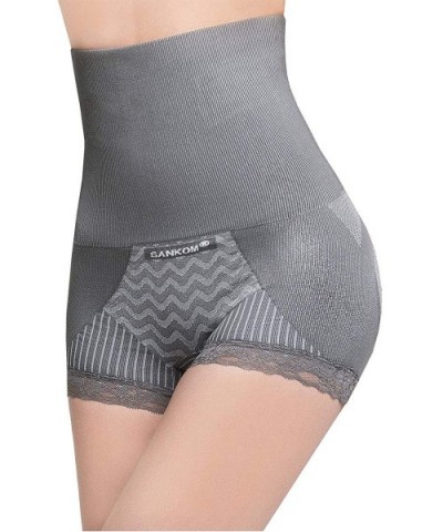 Tummy Posture Corrector Shaper High Waist Shapewear Workout Activewear - Gray - CB18LZLTTI6 $50.28 Shapewear