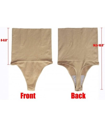 Women Waist Cincher Girdle Tummy Slimmer Sexy Thong Panty Shapewear - Nude(hi-waist) - CH18ZE2X50O $21.14 Shapewear