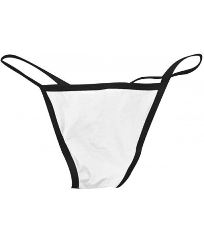 Men's Low Rise Micro Bulge Pouch Mini G-String Thongs Bikini Briefs Underwear - White - CQ197Y6NZ65 $27.30 G-Strings & Thongs